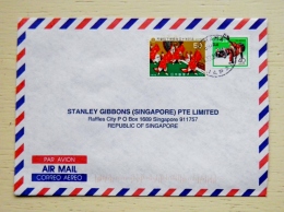 Cover From Japan Sent To Singapore 1999 Dance - Lettres & Documents