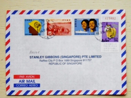 Cover From Japan Sent To Singapore 1996 - Covers & Documents