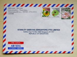 Cover From Japan Sent To Singapore 1999 - Lettres & Documents