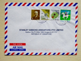 Cover From Japan Sent To Singapore 1999 - Cartas & Documentos