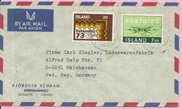 Letter - Stamp Islandia 73, 1973., Iceland (Island), By Airmail - Covers & Documents