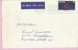 Letter - Stamp Uranium Resources 1980., Canada, By Airmail - Cartas & Documentos