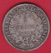 France 1 Franc Cérès 1872 A (petit A) - Other & Unclassified