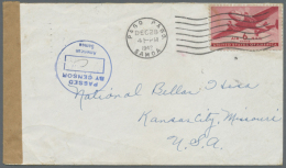 1942 (28.12.), Samoa, Censored Cover Bearing US 6c Airmail Stamp With Fine Machine Cancel Of 'PAGO PAGO / SAMOA'... - Other & Unclassified