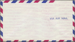 1960, Airmail Envelope SIX CENTS ESSAY With Printing 'UNITED STATES AIR MAIL POSTAGE 6c' On Both Sides, Unused With... - Other & Unclassified