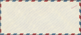 1958, Long Size Airmail Envelope Airplane 6c WITHOUT STAMP IMPRESSION But With Purple Optd. 'CANCELED' In Upper... - Other & Unclassified