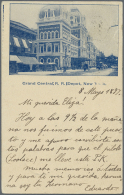 1897, Stationery Picture Card 1 C "Grand Central R.R. Depot, NY" Uprated With Franklin 1 C, Sent From "NEW YORK MAY... - Other & Unclassified