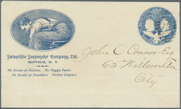 1892, Envelope Columbus 1 C. Used Local W. Pictorial Company Imprint Of "Scientific Suspender Company, Ltd. Buffalo... - Other & Unclassified