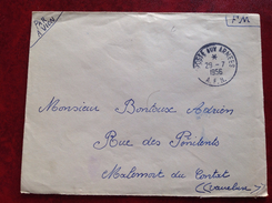 Pour Malemort Du Contat FM AFN Postes Aux Armées SP86796 - Storia Postale