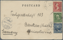 US Post Offiices, 1901, Tientsin Military P.o.: US 1 C., 2 C. 5 C. Tied "MIL. POSTAL STA. No. 1 TIENTSIN CHINA JAN... - Sonstige & Ohne Zuordnung