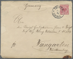 1899, Envelope From A German Sea-soldier Bearing A German 10 Pf. Stamp Sent With Cds "TSINTAU 1/2 99" To... - Sonstige & Ohne Zuordnung