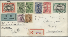 1936, New Life Movement 5 C.-$1 With Airmails 15 C., 30 C. Etc. Tied "SHANGHAI 11.5.36" To Registered Air Mail... - Sonstige & Ohne Zuordnung