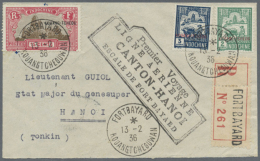 1936, Canton-Hanoi FFC By Air France, Section Fort Bayard (french Kuangchowwan) With Respective Boxed Cachet:... - Sonstige & Ohne Zuordnung