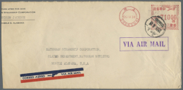 1949, Meter Mark Type Universal "Multi-Value" (MV), $71.000 "SHANGHAI 26 IV 38" (April 26, 1949) On Airmail Cover... - Sonstige & Ohne Zuordnung