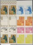 1968, OLYMPIC GAMES MEXICO ´68, Javelin - 8 Item; Progressive Plate Proofs For The 2Nu. Nomination In... - Bhutan