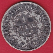 France 1 Franc Cérès 1887 A - Other & Unclassified