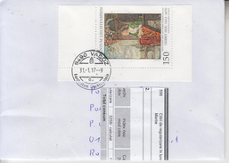 LIECHTENSTEIN : PAINTING, Cover Circulated To Romania - Registered Shipping! Envoi Enregistre ! - Oblitérés