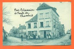 CPA Trun " Rue Lelannier Et Route De Chambois " Edition Potel - LJCP 27 - Trun