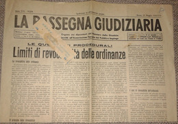 ITALIA - LA  RASSEGNA  GIUDIZIARIA - ROMA 1942 - Oorlog 1939-45