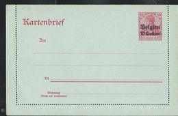 Carte Lettre Neuve N° 1.   Germania Surchargé - Occupation Allemande