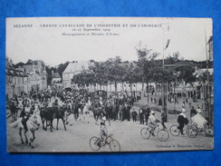 MARNE  51 SEZANNE   GRANDE CAVALCADE DE L´ INDUSTRIE ET DU COMMERCE 26/27/1909  MOUSQUETAIRES  ET HERAUTS TRES ANIME TTB - Sezanne