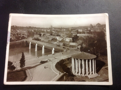 ROMA Ponte Palatino E Tempio Di Vesta - 1937 Timbrée (Egypte Tampon  Haifa A Kantara) - Ponts