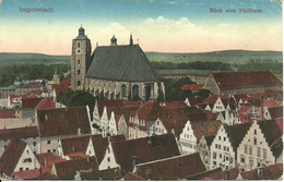 Ingolstadt (Bayern, Deutschland) Blick Vom Pfeifturm, Scorcio Panoramico E Chiesa - Ingolstadt