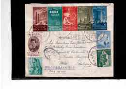 TEM8797   -  POSTAL HISTORY    "  EGYPT  "  /     REGISTERED   AIR MAIL  LETTER  TO   ITALY ON  11.12.58 - Covers & Documents