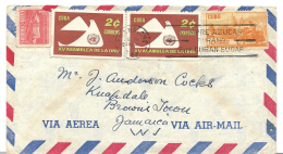 Cuba 1961 Cover From Havana To Jamaica - Lettres & Documents