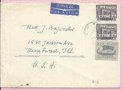 Letter , Poland (Polska), By Airmail - Flugzeuge