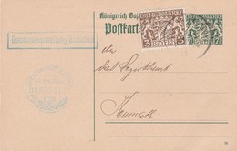 Allemagne Bavière Entier Postal De Service Bernstein 1919 - Andere & Zonder Classificatie