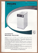 AC - PHILIPS HA 2910 AUTOMATIC WASHING MACHINE SPECIFICATION SHEET - Pays-Bas