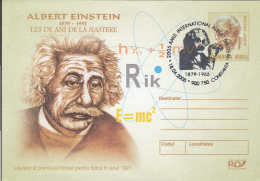 55554- ALBERT EINSTEIN, SCIENTIST, FAMOUS PEOPLE, COVER STATIONERY, 2005, ROMANIA - Albert Einstein