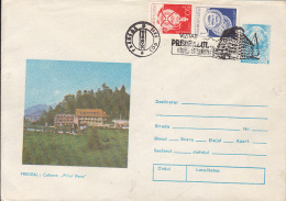 55597- PREDEAL SKI RESORT, COLD CREEK HOTEL, TOURISM, COVER STATIONERY, 1984, ROMANIA - Hotel- & Gaststättengewerbe