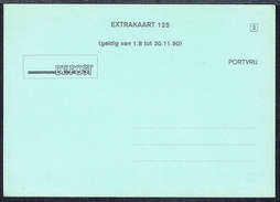 Changement De Code Postal Carte  N° 125 N - Validité  1/8 Au 30/11/90 - Non Circulé - Not Circulated - Nicht Gelaufen. - Avis Changement Adresse