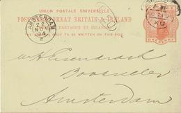 Großbritannien / United Kingdom - Ganzsache Postkarte Echt Gelaufen / Postcard Used (L743) - Brieven En Documenten