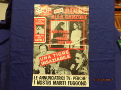 LOCANDINA ORIGINALE EDICOLA 1981 VINTAGE STOP MINA ADDIO ALLA CANZONE - Musique