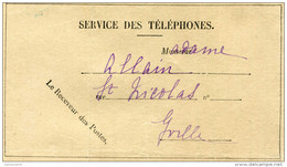 Document 1928 Du Service Téléphonique De La Poste De Granville (Manche) - Telegraaf-en Telefoonzegels