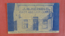 California > Oakland J  M Heinold  First Aid & Last Chance  Bar == Ref 2481 - Oakland