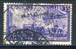 Trieste Zona A 1948 Espresso N. 5 Serie Risorgimento Usato Cat. € 5 - Oblitérés