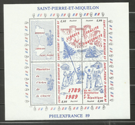 St -Pierre Et Miquelon BLOC N°3 Neuf** Cote 11.50 Euros - Blocks & Kleinbögen