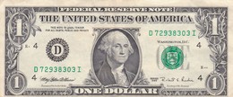 STATI UNITI  1 DOLLAR FEDERAL RESERVE  1995 BANCONOTA CIRCOLATA - Bilglietti Della Riserva Federale (1928-...)