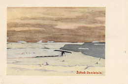 CPA - GROENLAND -   DISKO  BAY ,  Painted By  Jakob Danielsin . - Groenlandia