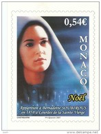 Monaco - Noel 2007 - N° 2601 Sur Carte De Voeux - Apparition Lourdes - Storia Postale