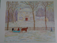 La Vieille Maison Holton à Montréal.D'après James Wilson Morrice.425 X 325 Mm.Acrylique Sur Papier Par Debeaupuis - Acrylic Resins