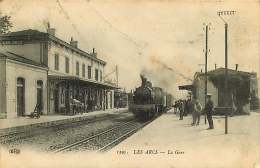 83 - 040217 - LES ARCS - La Gare - Train Voyageur Lomotive - Les Arcs