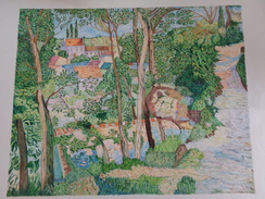 Chemin Montant à L'Hermitage.D'après Camille Pissaro.la Feuille:560 X 458 Mm.Acrylique Sur Papier Par Debeaupuis.1975 - Acryliques