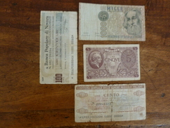 4 BILLETS ITALIE - Other & Unclassified