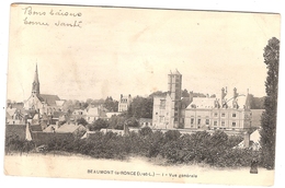 CPA Beaumont La Ronce Vue Générale 37 Indre Et Loire - Beaumont-la-Ronce