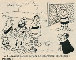 Humour (2 Scans) : Football, Arbitre, Penalty, Gardien De But, Clochard, Voleur, Chapeau, Couple... - Unclassified
